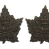 Pair of 2nd Canadian Mounted Rifles Bn. (British Columbia Horse) WW1 C.E.F. Collar Badges