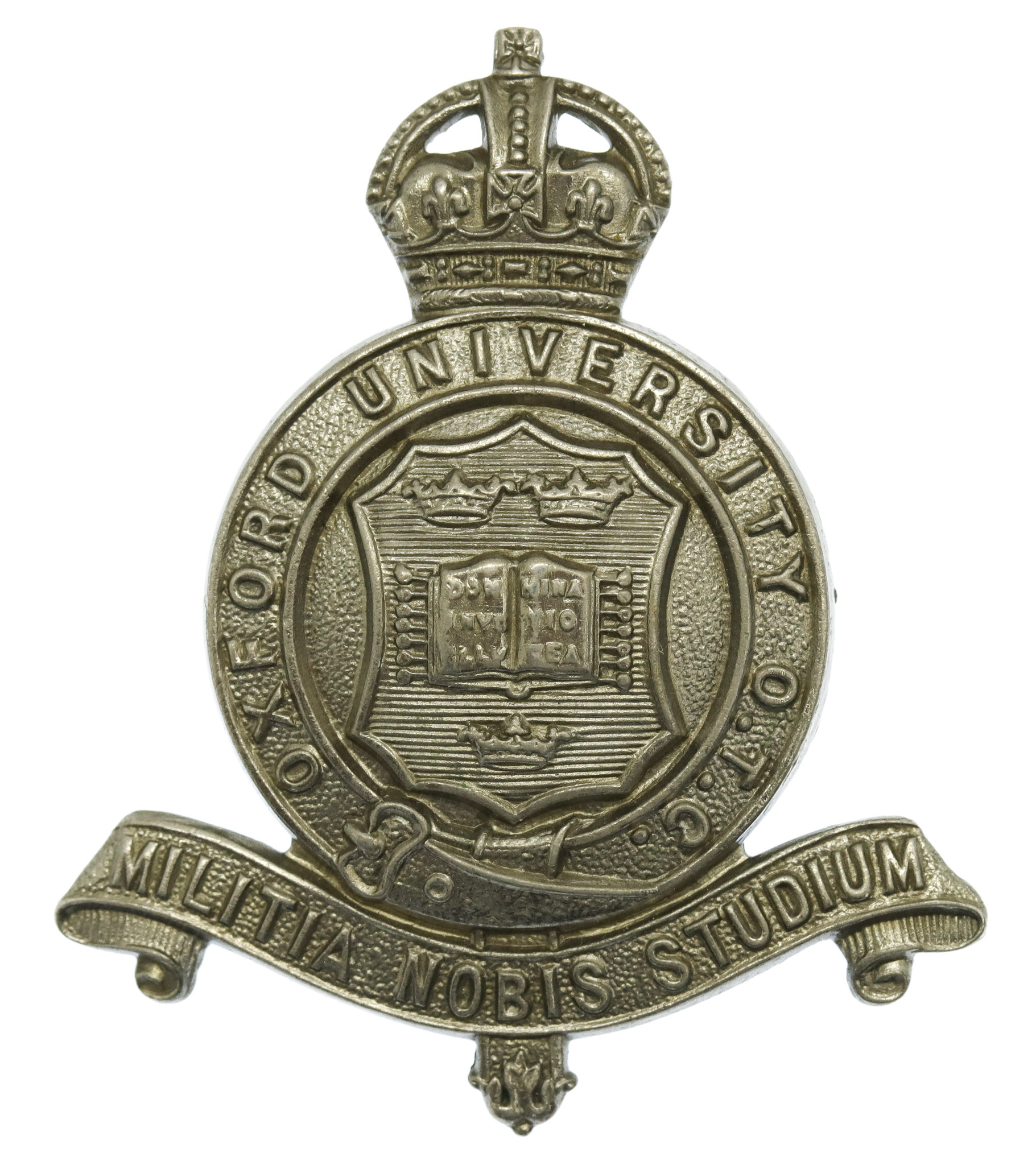 Oxford University O.T.C. Cap Badge - King's Crown