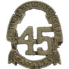 45th Cavalry Indian Armoured Corps WW2 Cast Cap Badge