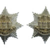 Pair of Royal Anglian Regiment Anodised (Staybrite) Collar Badges