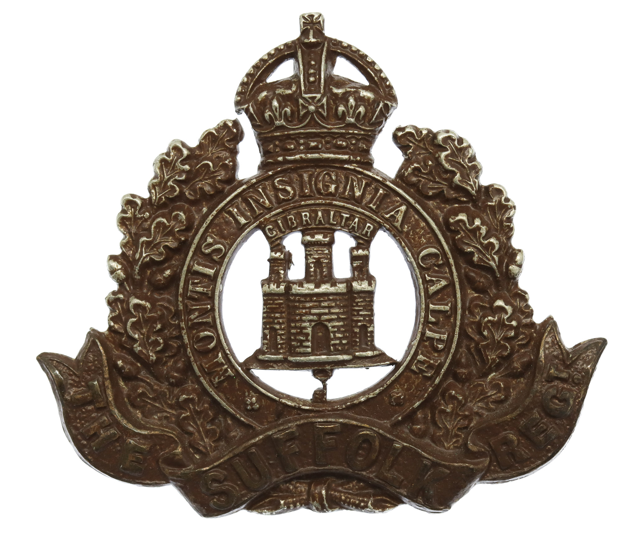 Edwardian Suffolk Regiment Cap Badge