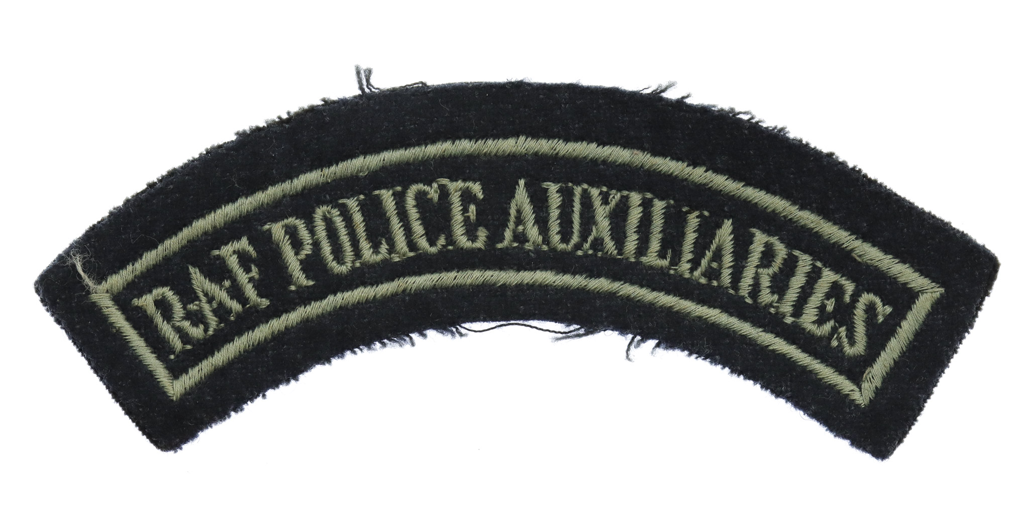 Royal Air Force Police Auxiliaries (R.A.F. POLICE AUXILIARIES) Cloth Shoulder Title