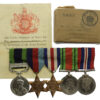1908 IGS (Clasp - North West Frontier 1930-31) and WW2 Medal Group of Five - Pte. W. Hill, 2nd Bn. Essex Regiment