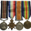 WW1 Military Medal, 1914-15 Star, British War & Victory Medal Group of Four - Pte. G. Lipscombe, 6th Bn. Essex Regiment & 161st Coy. Machine Gun Corps