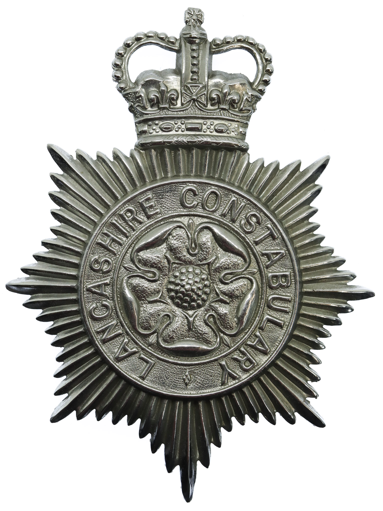 Lancashire Constabulary Helmet Plate - Queen's Crown