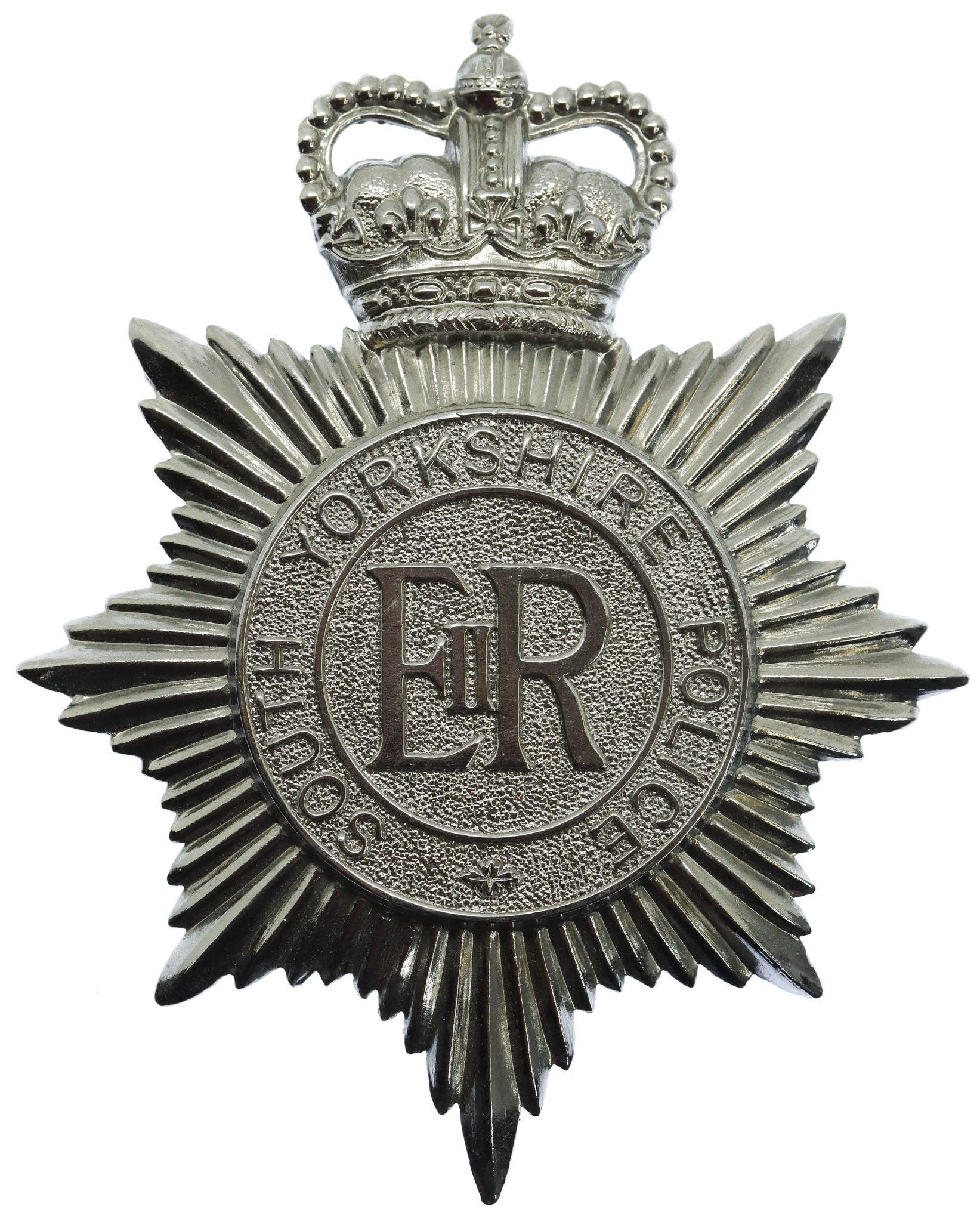 South Yorkshire Police Helmet Plate - Queen's Crown