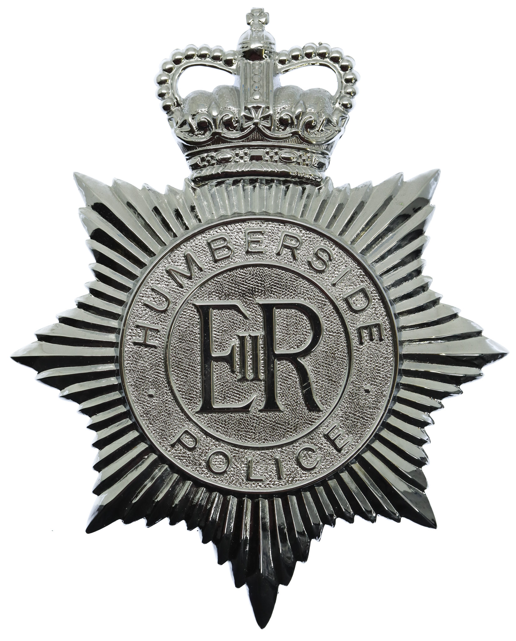 Humberside Police Helmet Plate - Queen's Crown