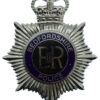 Bedfordshire Police Enamelled Helmet Plate - Queen's Crown