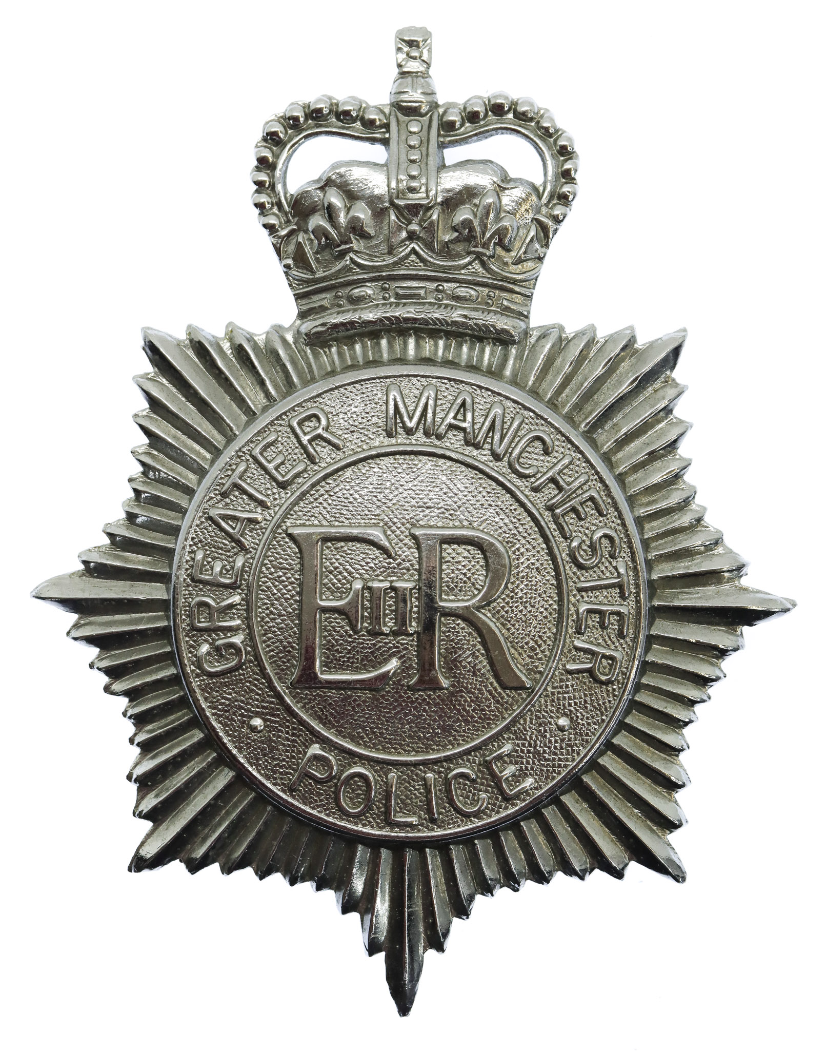 Greater Manchester Police Helmet Plate - Queen's Crown
