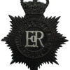 Hampshire and Isle of Wight Police Night Helmet Plate - Queen's Crown