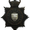 Essex Constabulary Night Helmet Plate - Queen's Crown