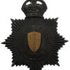City of London Police Black Star Helmet Plate - King's Crown