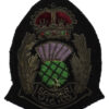 Scottish Police Forces Senior Officer's Bullion Cap Badge - King's Crown