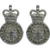 Pair of Durham Constabulary Collar Badges - Queen's Crown