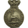 Hertfordshire Constabulary White Metal Cap Badge