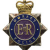 Dorset Police Enamelled Cap Badge - Queen's Crown