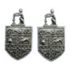 Pair of Stoke-on-Trent City Police Collar Badges