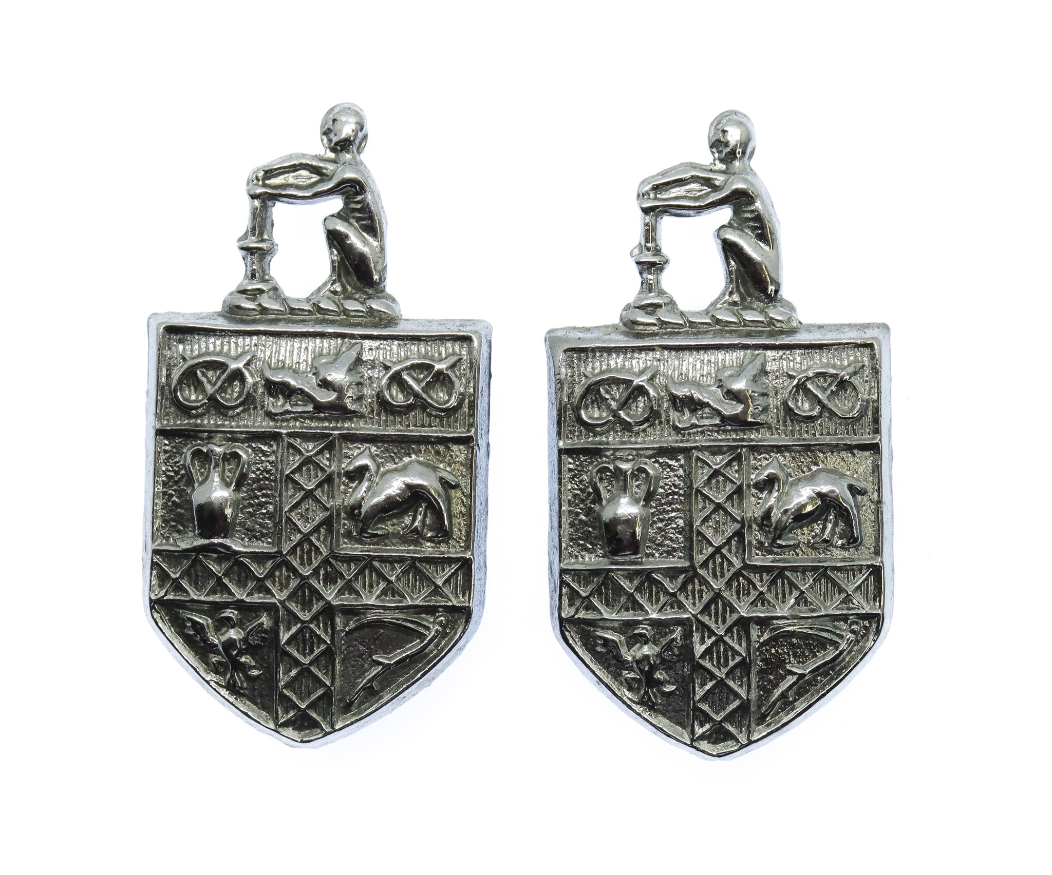 Pair of Stoke-on-Trent City Police Collar Badges