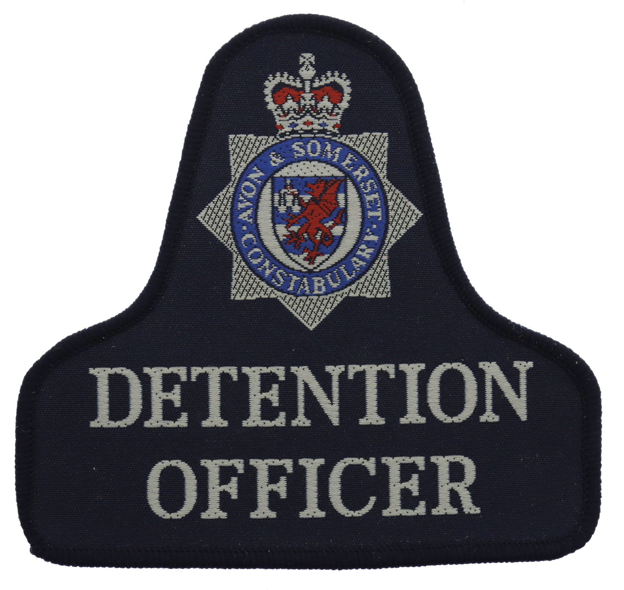 Avon & Somerset Constabulary Detention Officer Cloth Bell Patch Badge
