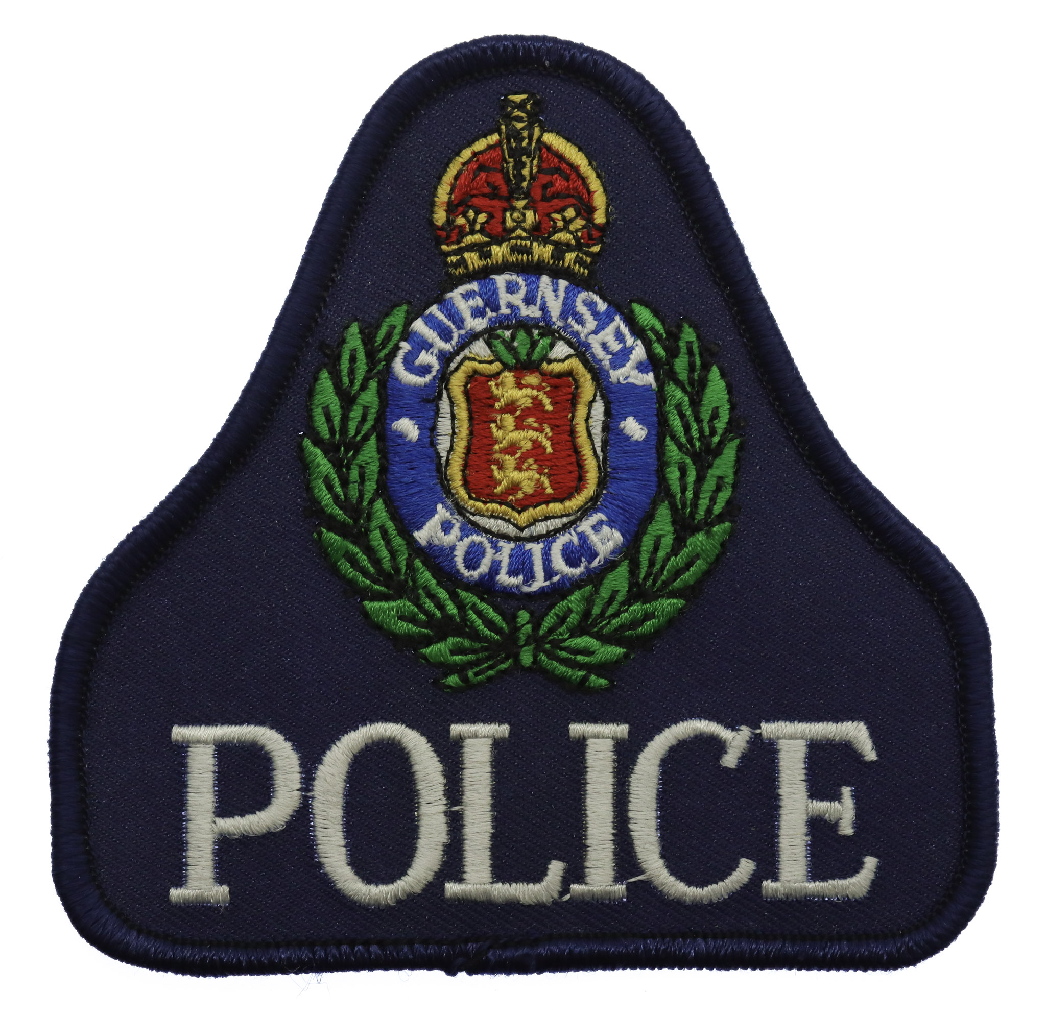 Guernsey Police Cloth Bell Patch Badge (Blue)