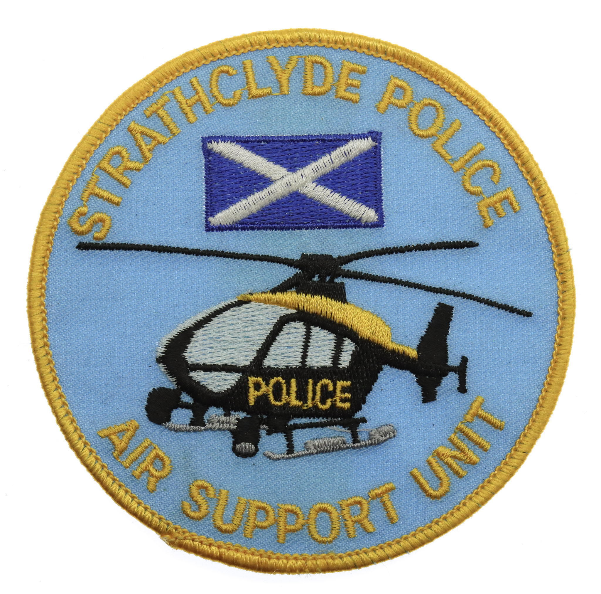Strathclyde Police Air Support Unit Cloth Patch Badge