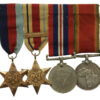 WW2 South African Medal Group of Four - 104254 T.W. Fulton