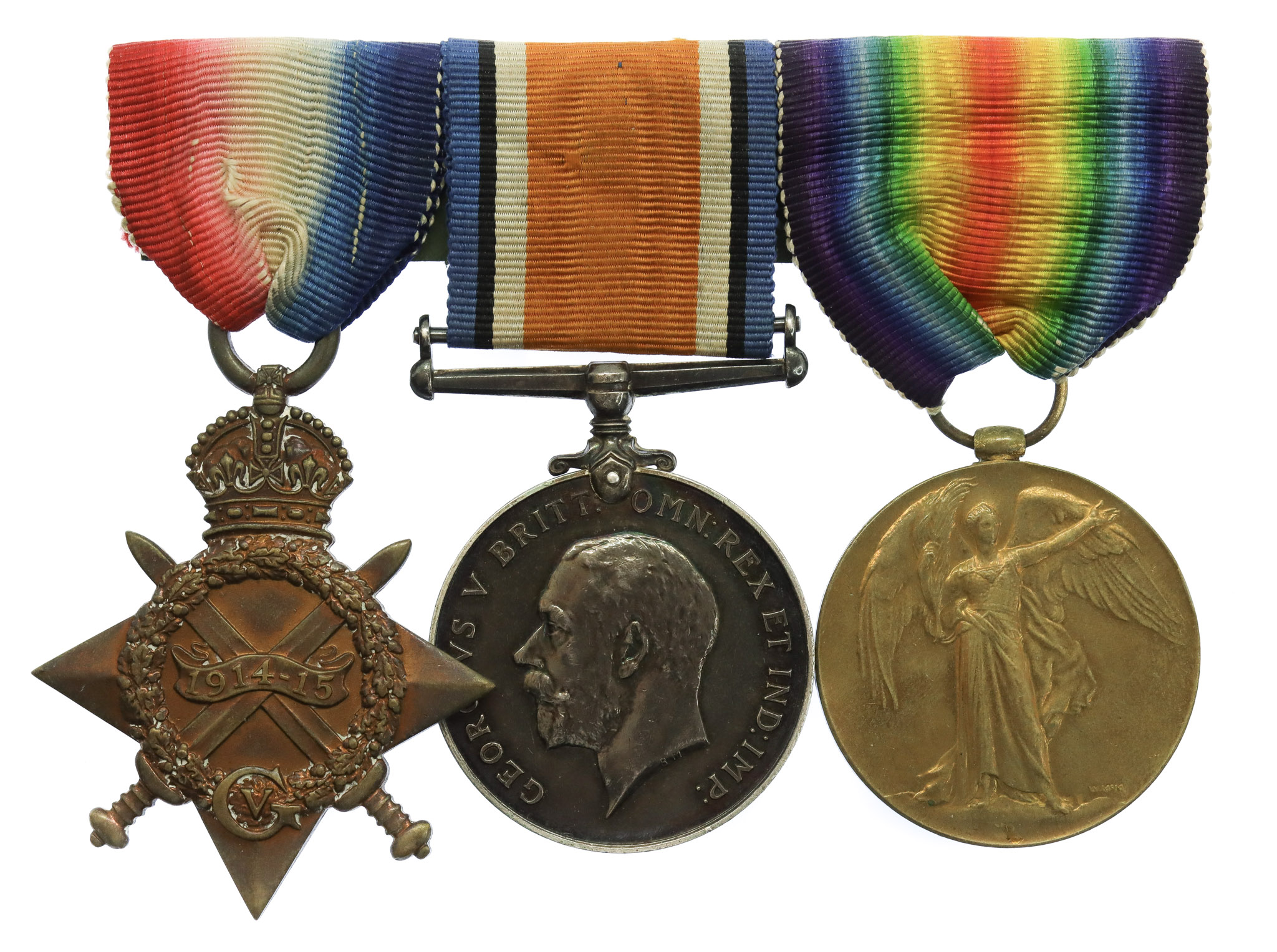 WW1 1914-15 Star Medal Trio - 2nd Lieut. W. Cox, Army Service Corps & Royal Artillery
