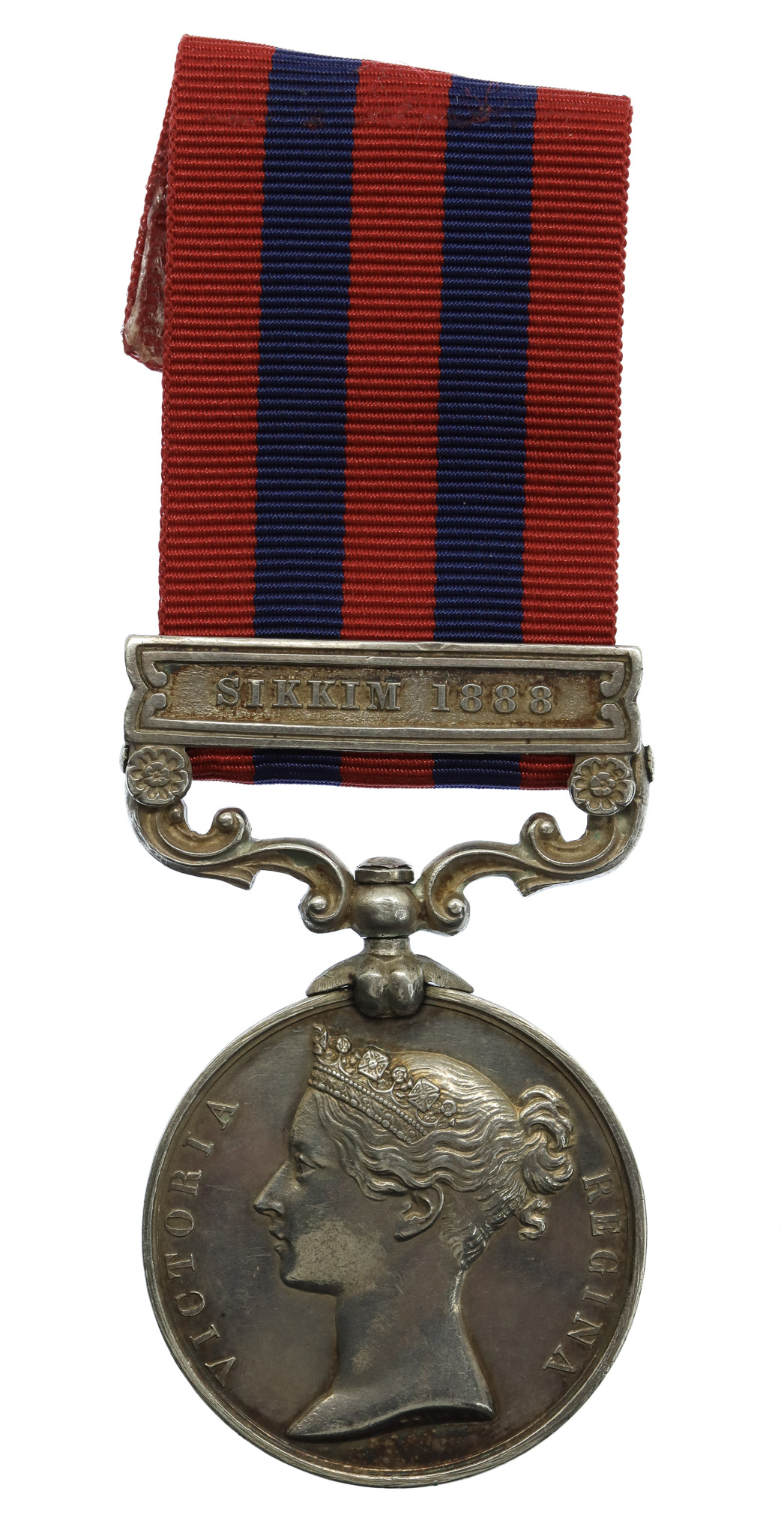 1854 India General Service Medal (Clasp - Sikkim 1888) - Pte. J. Jones, 2nd Bn. Derbyshire Regiment