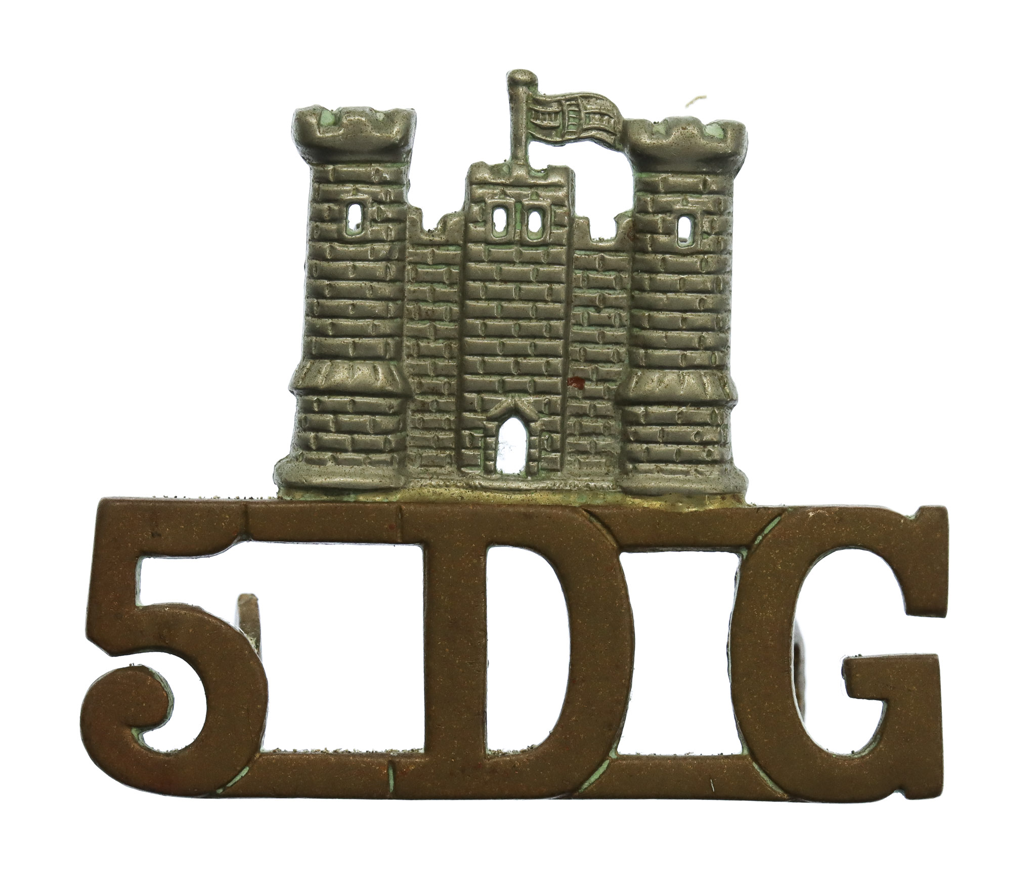 5th (Royal Inniskilling) Dragoon Guards (Castle/5DG) Shoulder Title
