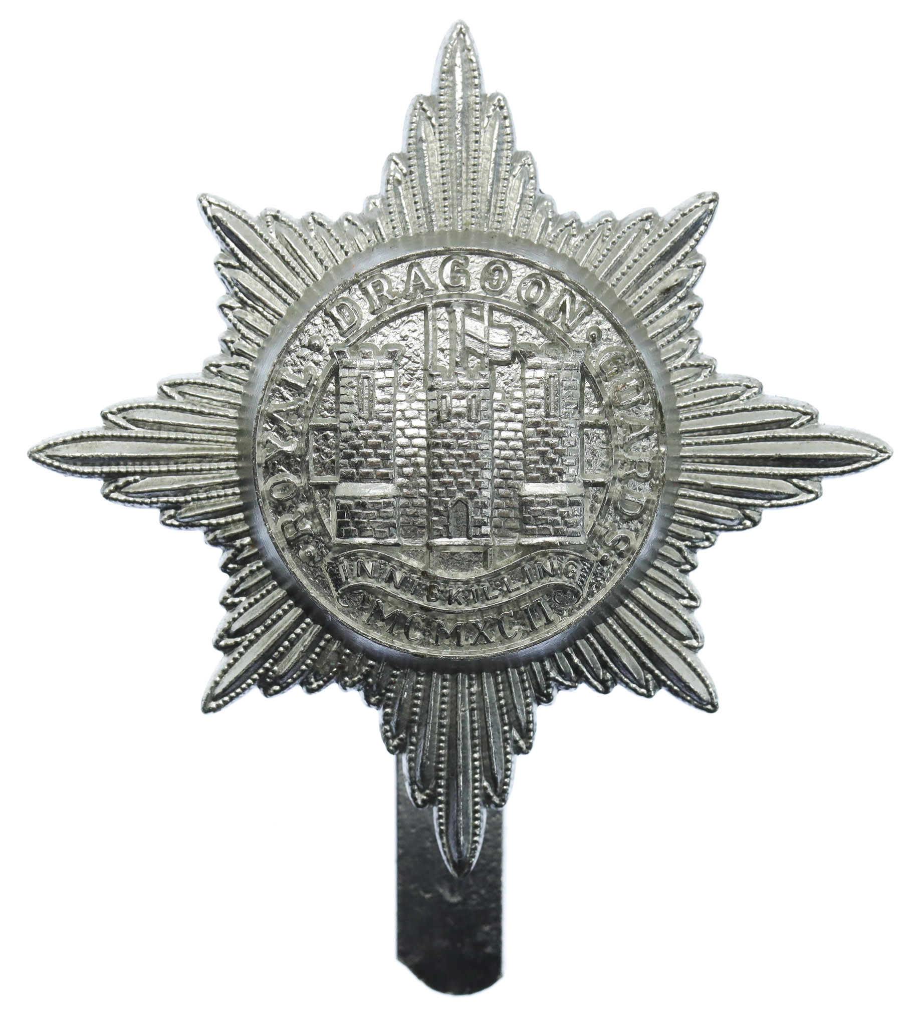 Royal Dragoon Guards Anodised (Staybrite) Cap Badge