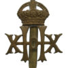 20th Hussars Cap Badge - King's Crown