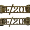 Pair of 14th/20th Hussars (14/20H) Anodised (Staybrite) Shoulder Titles