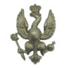 14th/20th Hussars White Metal Collar Badge