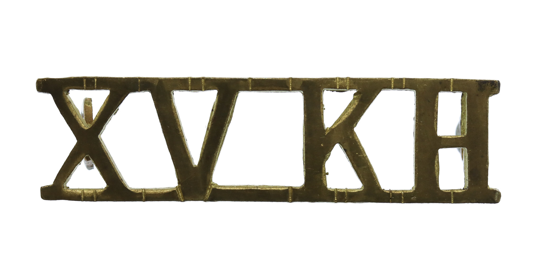 15th King's Hussars (XV KH) Officer's Shoulder Title