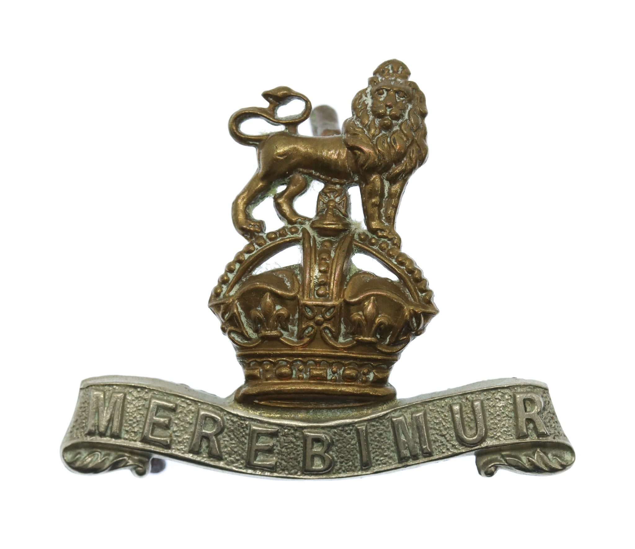 15th/19th Hussars Collar Badge - King's Crown