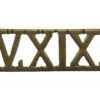 15th/19th Hussars (XV.XIX.H.) Officer's Shoulder Title