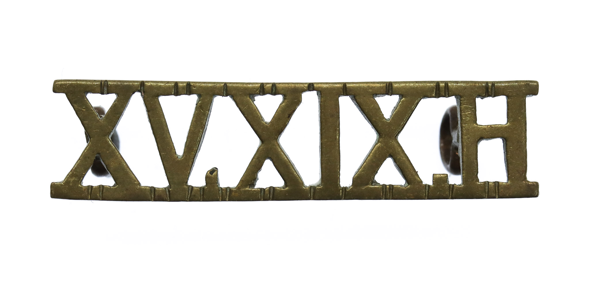 15th/19th Hussars (XV.XIX.H.) Officer's Shoulder Title