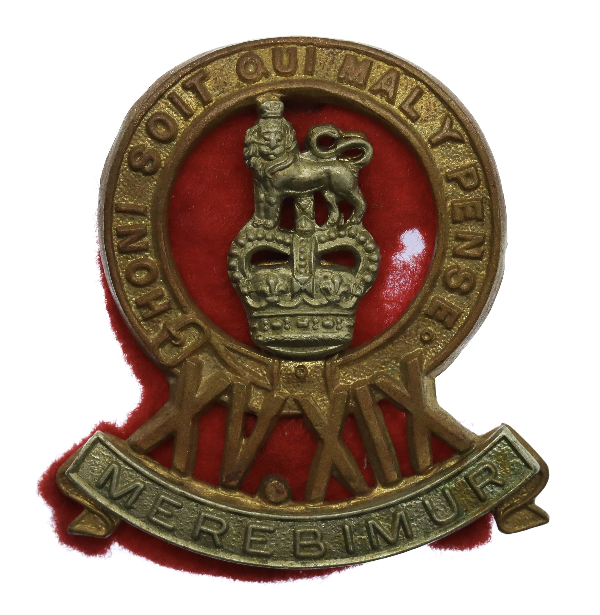 15th/19th Hussars Cap Badge - Queen's Crown