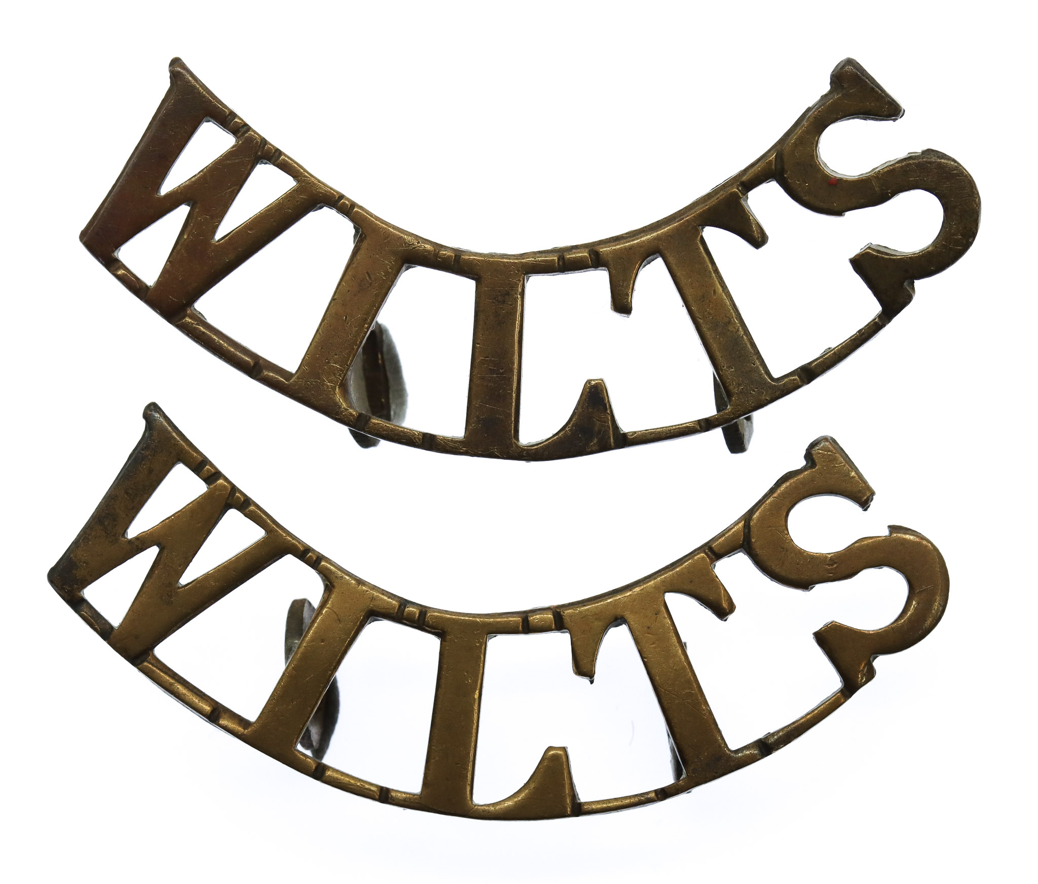 Pair of Wiltshire Regiment (WILTS) Shoulder Titles