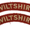 Pair of Wiltshire Regiment Cloth Shoulder Titles