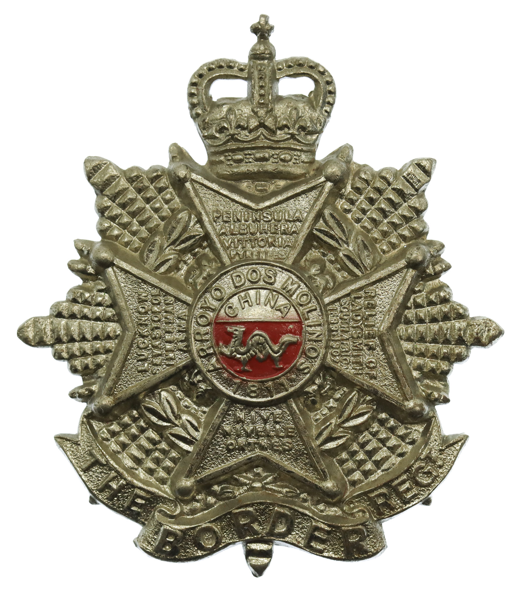 Border Regiment Cap Badge - Queen's Crown