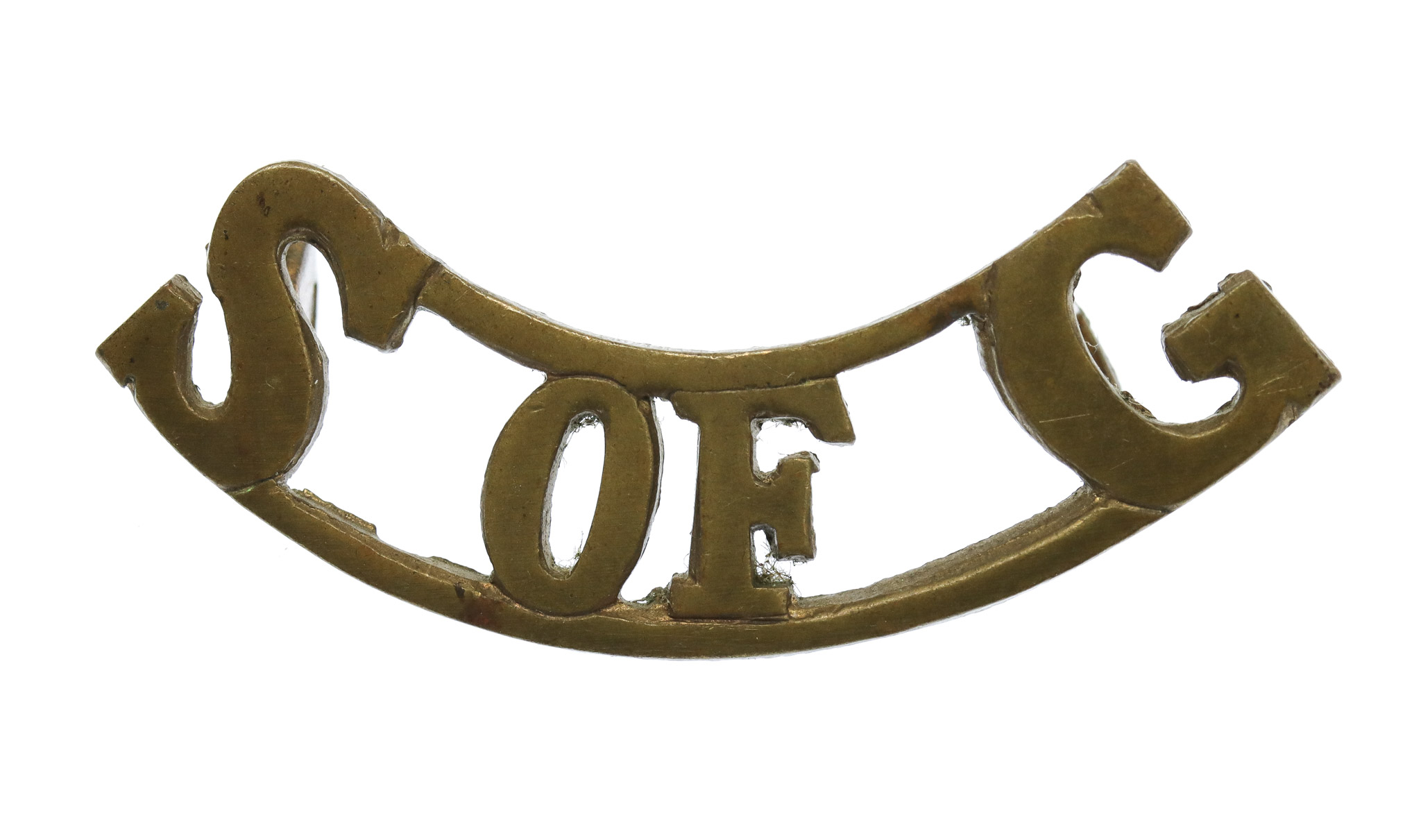 School of Gunnery (S OF G) Shoulder Title