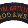 Queen's Own Dorset & West Somerset Yeomanry Royal Artillery (ROYAL ARTILLERY/Q.O.D. & W.S.Y.) Cloth Shoulder Title