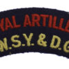 West Somerset Yeomanry & Dorset Garrison Royal Artillery (ROYAL ARTILLERY/ W.S.Y. & D.G.) Cloth Shoulder Title