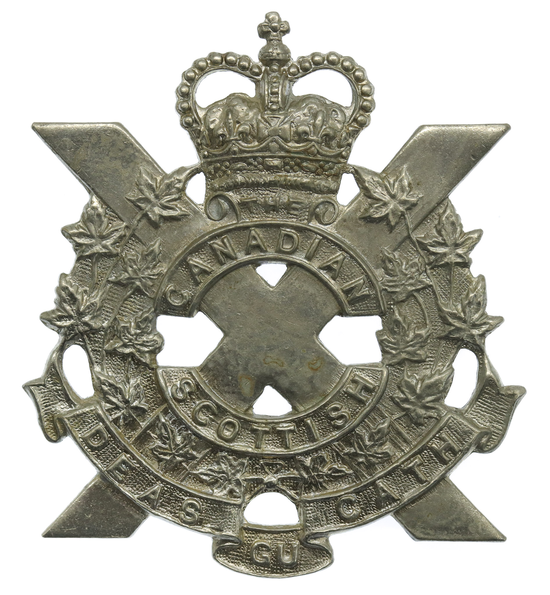 Canadian Scottish Regiment Cap Badge - Queen's Crown