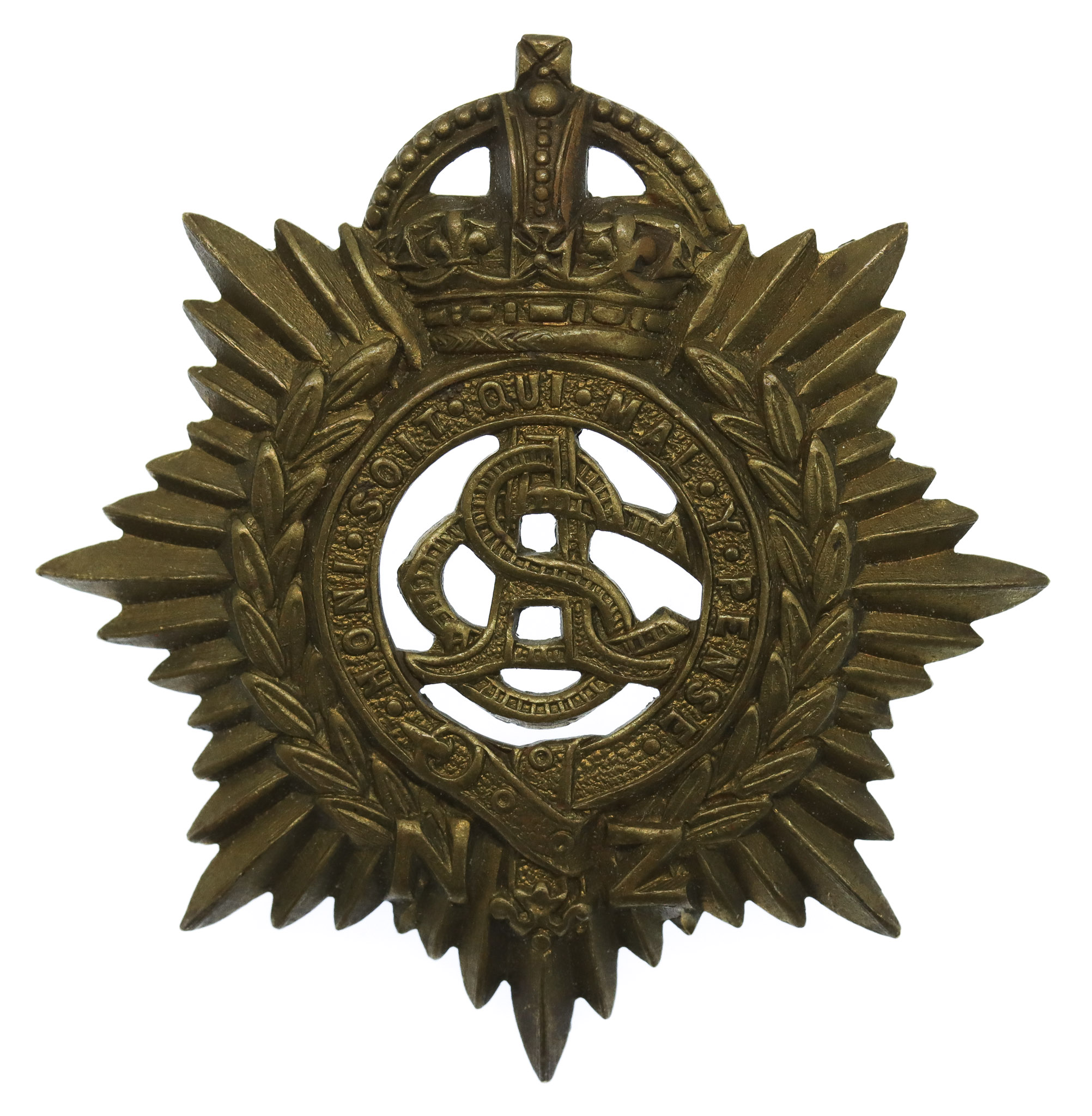 WW1 New Zealand Army Service Corps Cap Badge