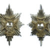  Pair of Worcestershire & Sherwood Foresters Anodised (Staybrite) Collar Badges