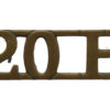 20th Hussars (20H) Shoulder Title
