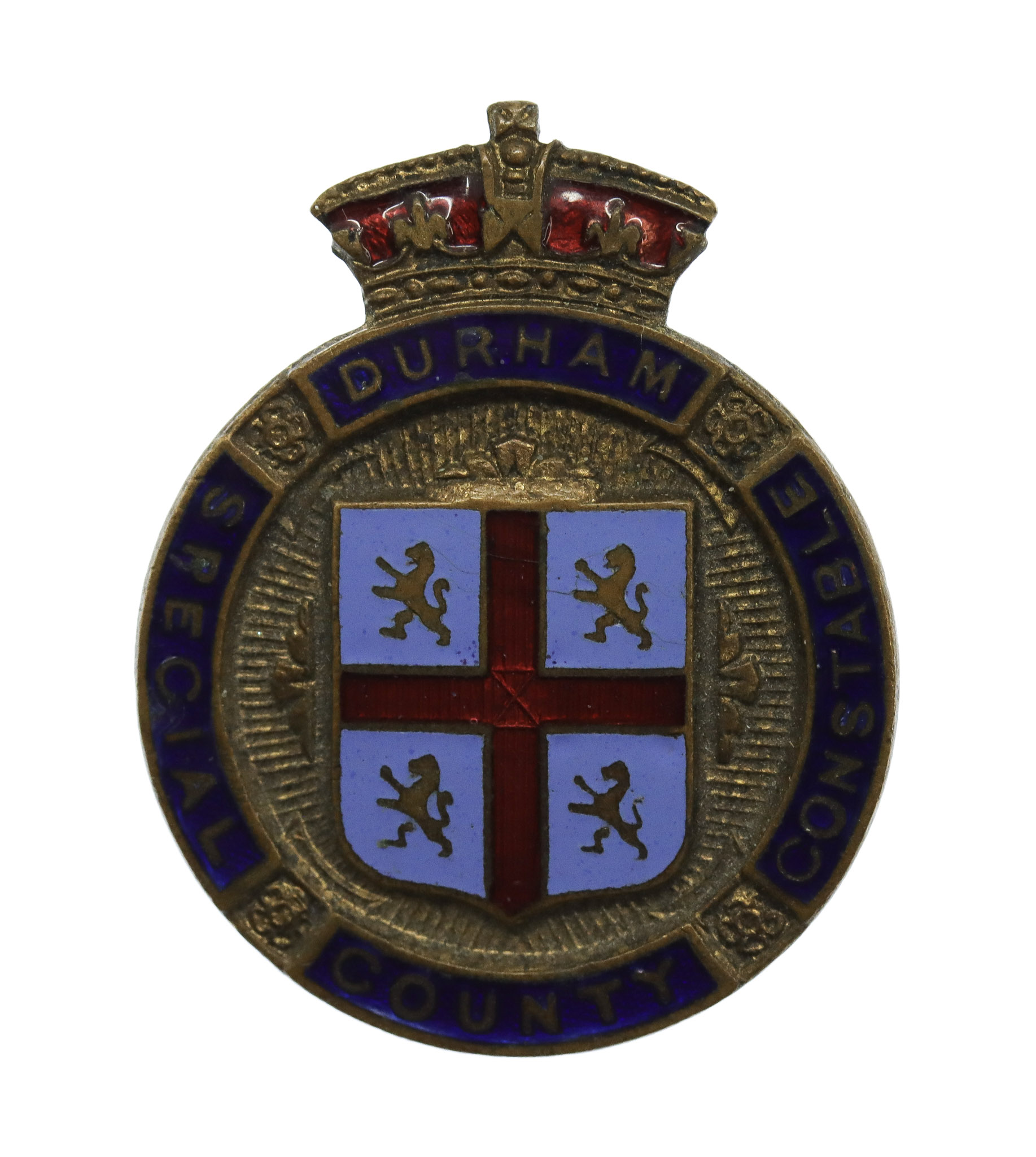 Durham County Constabulary Special Constable Enamelled Lapel Badge 