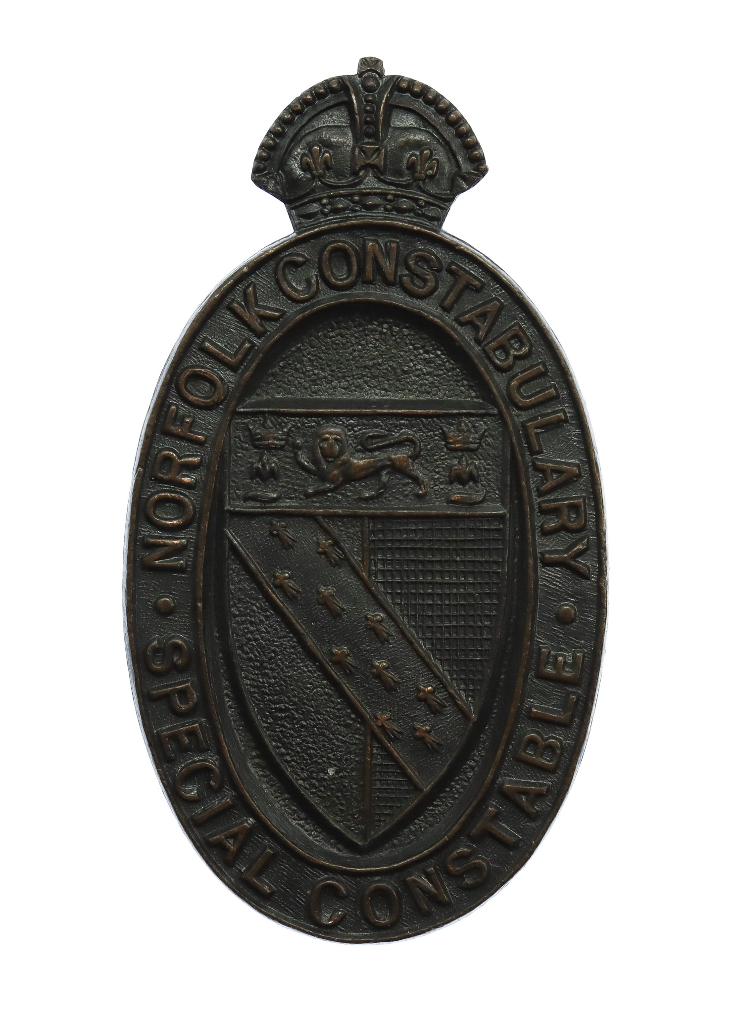 Norfolk Constabulary Special Constable Lapel Badge - King's Crown